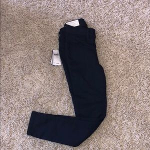Girls Navy Blue High Stretch Leggings